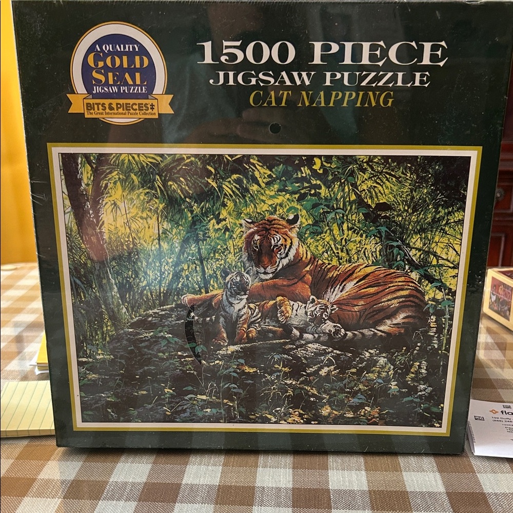 NWT Bits and Pieces Cat Napping Jigsaw Puzzle - 1500 Pieces